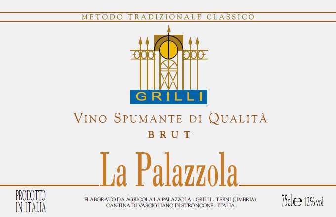 Etichetta bianco brut La Palazzola